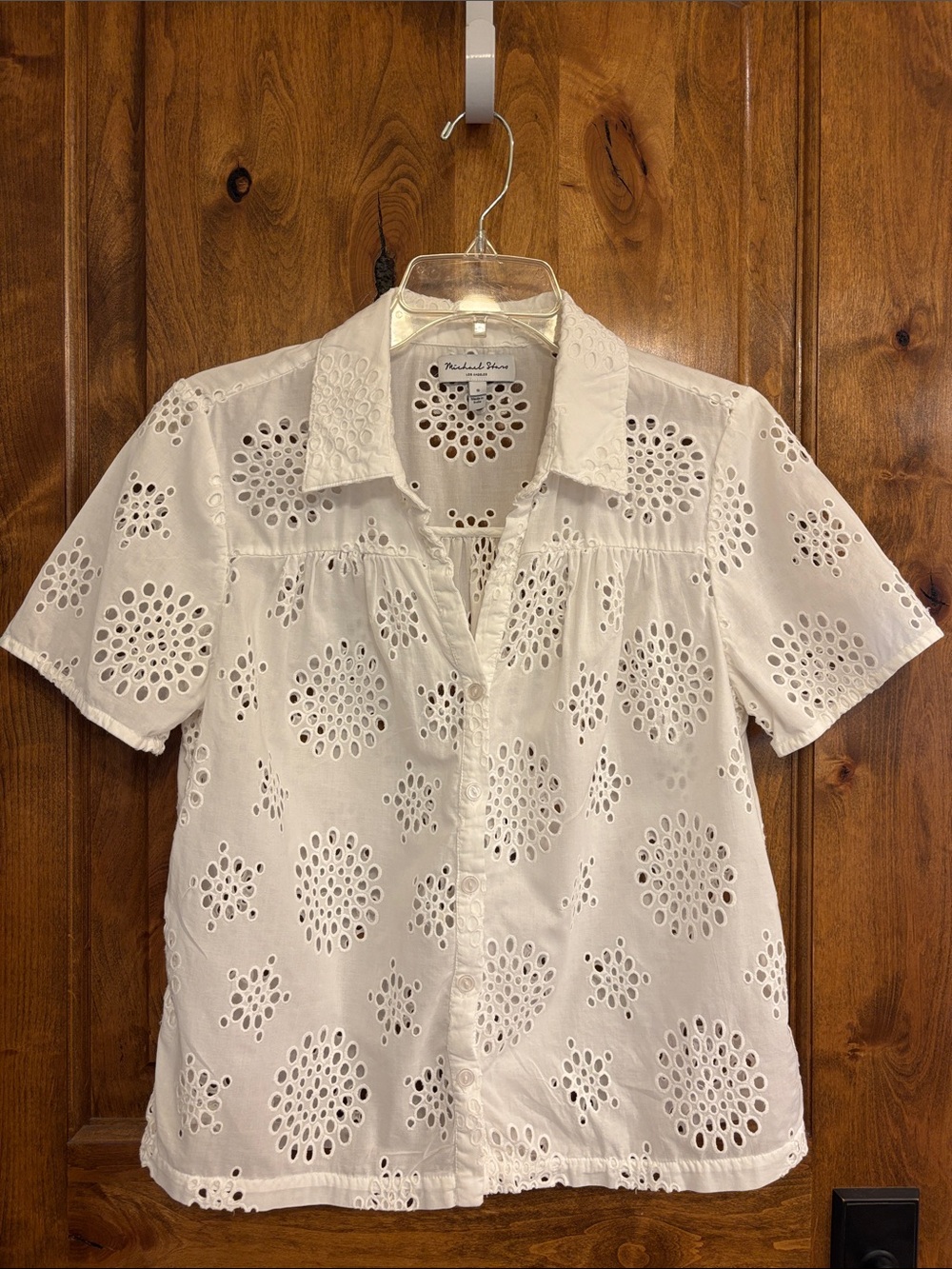 Very Gently Used Michael Stars Eyelet Blouse Top Small
